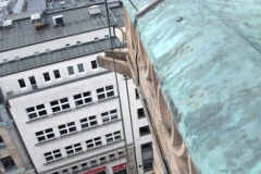 Arbeiten an der Ostfassade des Bartholomäusturmes